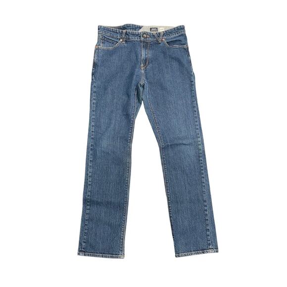 Mens VOLCOM Jeans Solver Modern Straight Pants Size 32 Zip Fly Casual Skater - Picture 1 of 5